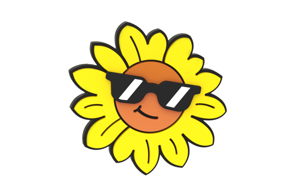 Woom - Tropical Fun Pop Ons - Bike Basket Charm