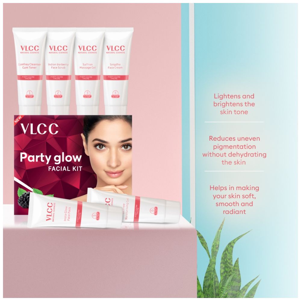 Vlcc - Party Glow Facial Kit - 60 gm
