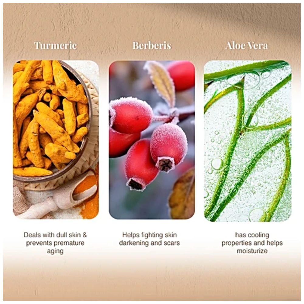 Vlcc - Turmeric & Berberis Face Wash With Bacopa & Aloe Vera - 150 ml