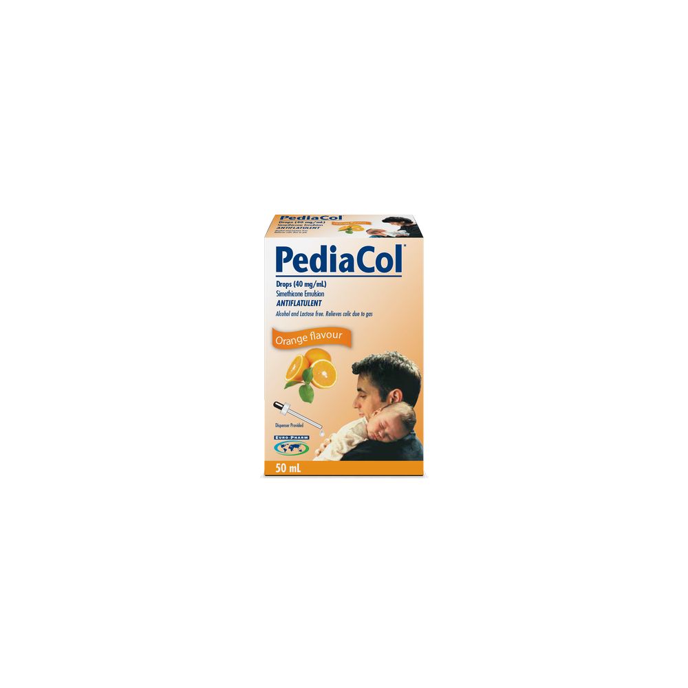 Pediacol - Oral Simethicone Emulsion Antiflatulent Drops - Orange - 50 ml