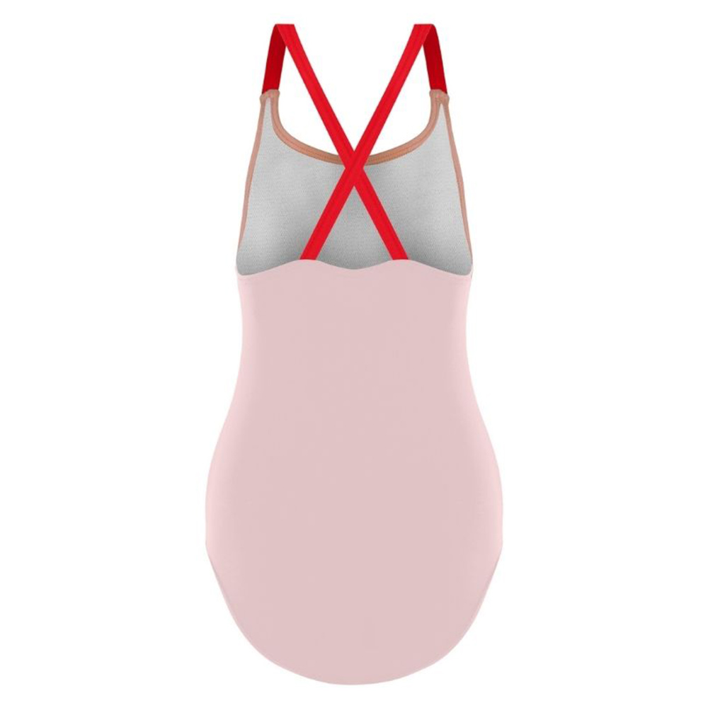 Daring Littles Elphy Collection - Girl's UPF 50+ Cross Back Swimsuit - Pink