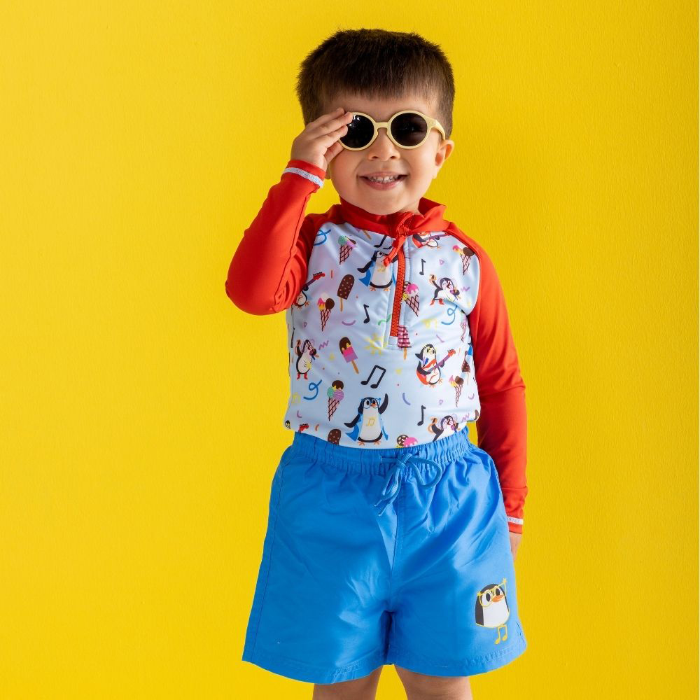 Daring Littles D-Rex Collection - Boy's UPF 50+ Long Sleeves Rashguard