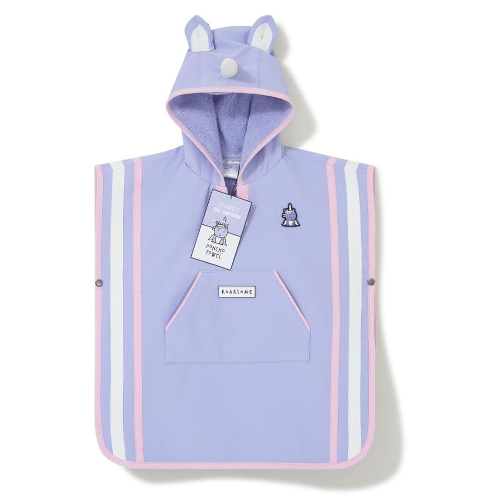 Roarsome - Girl's Poncho Towel - Sparkle The Unicorn