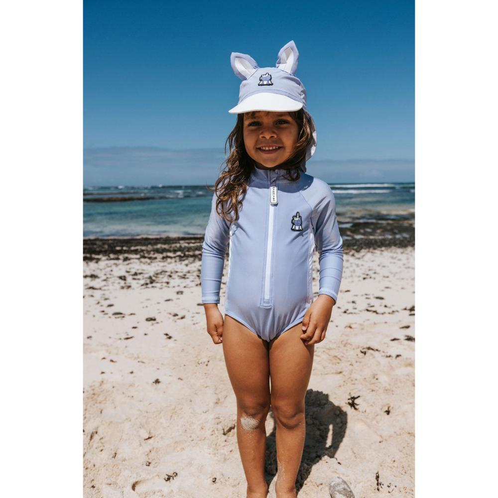 Roarsome - 4pc-Set - Sparkle The Unicorn Girl's Swimwear Bundle - Lilac