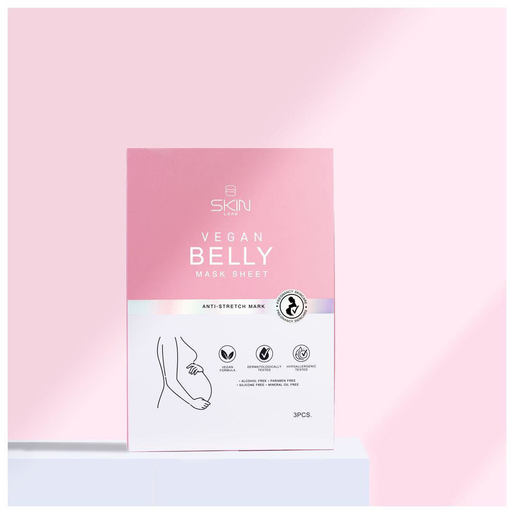 Skin Load - Vegan Belly Mask Sheet - Pack of 3
