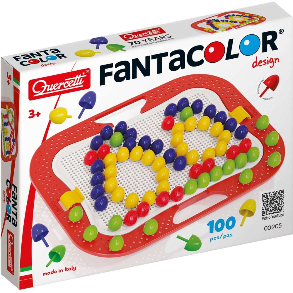 Quercetti - Fanta Color Design - 100 Pc Set