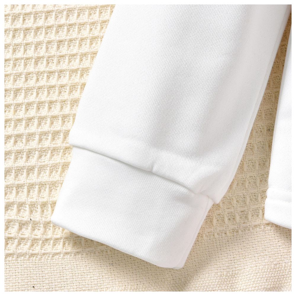 Kikofendy - 2pc-Set - Girls' Cute Pink Bear Print Sweatshirt And Split Sweet Flared Pants