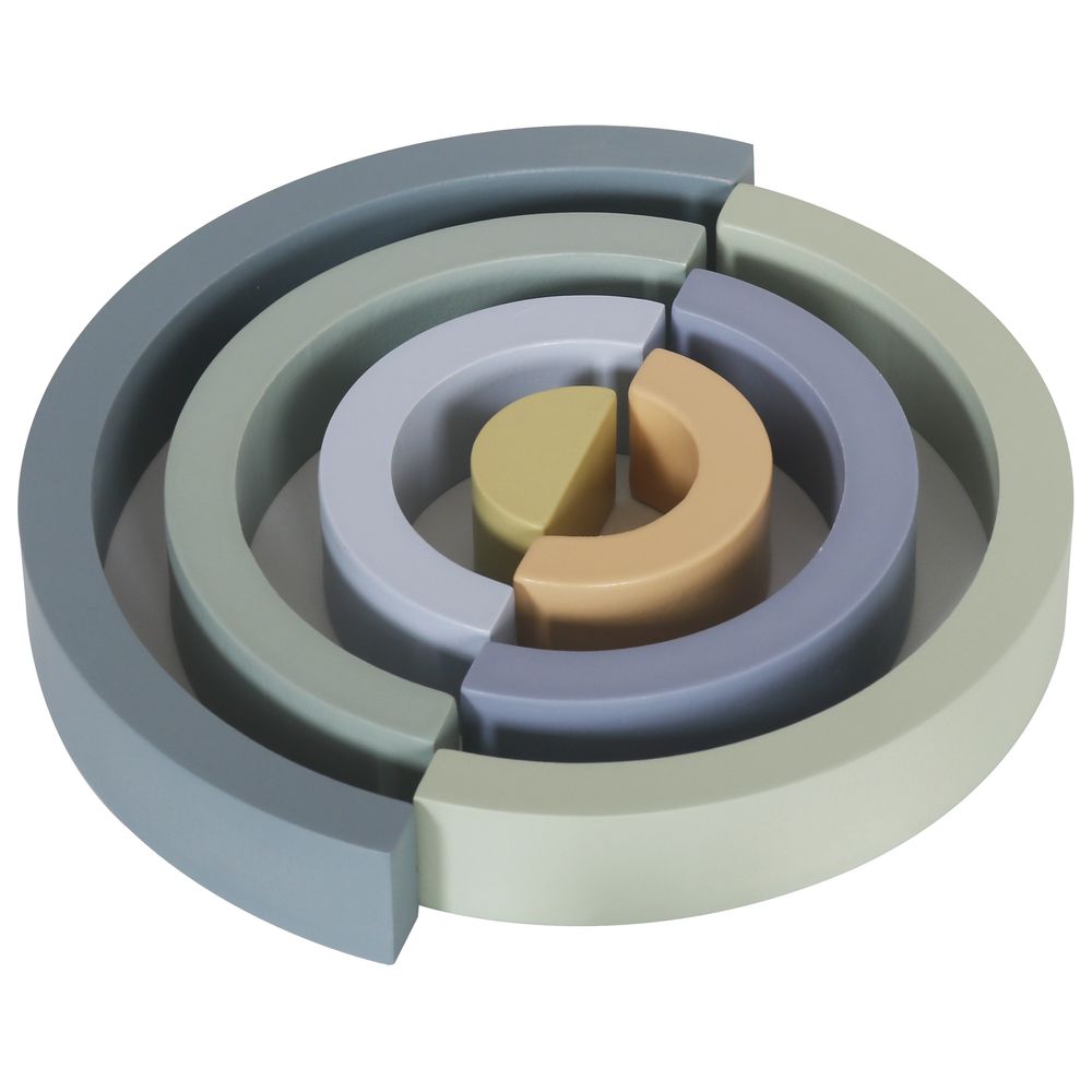 Littlechus Wooden Rainbow with Stackers - 23 Pc Set