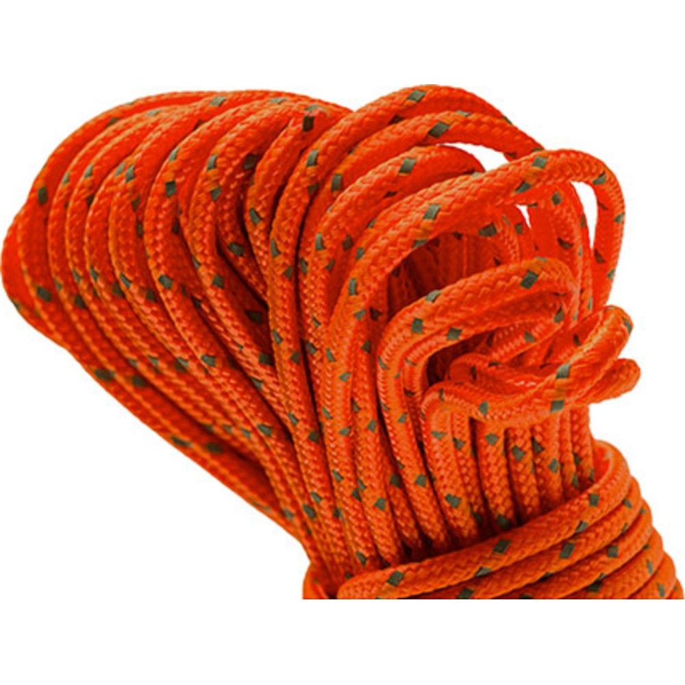 Sol Fire Lite Utility Reflective Tinder Cord - Orange - 50 Ft