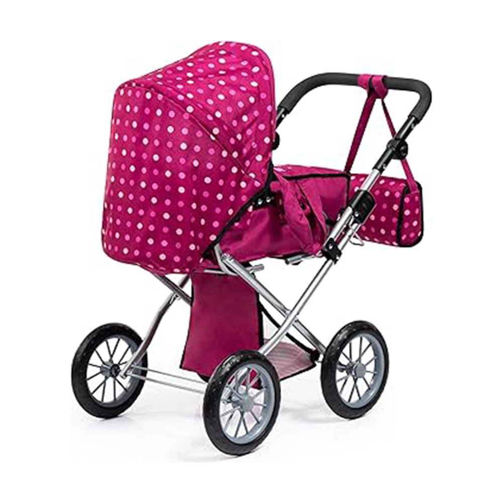 Bayer - City Star Baby Doll's Stroller Pram Set - Pink - 2 Pc Set