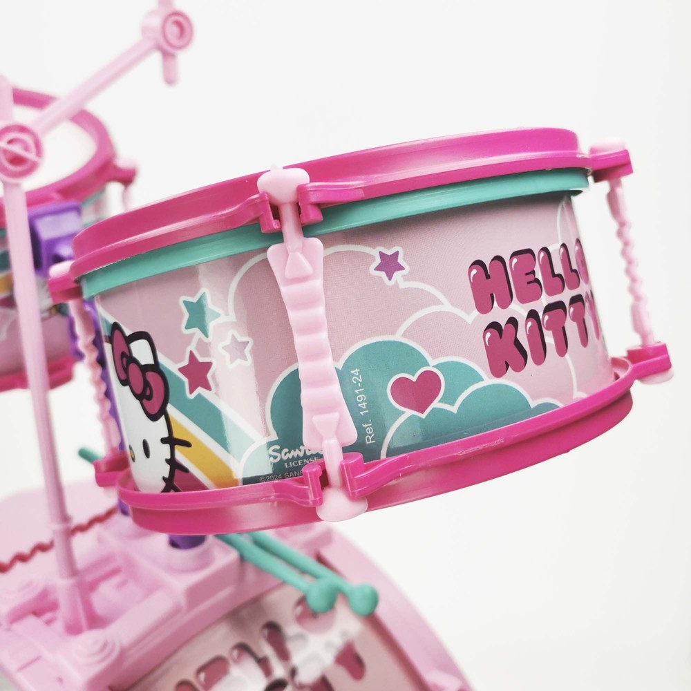 Hello Kitty - Batteria Drum Set With Stool