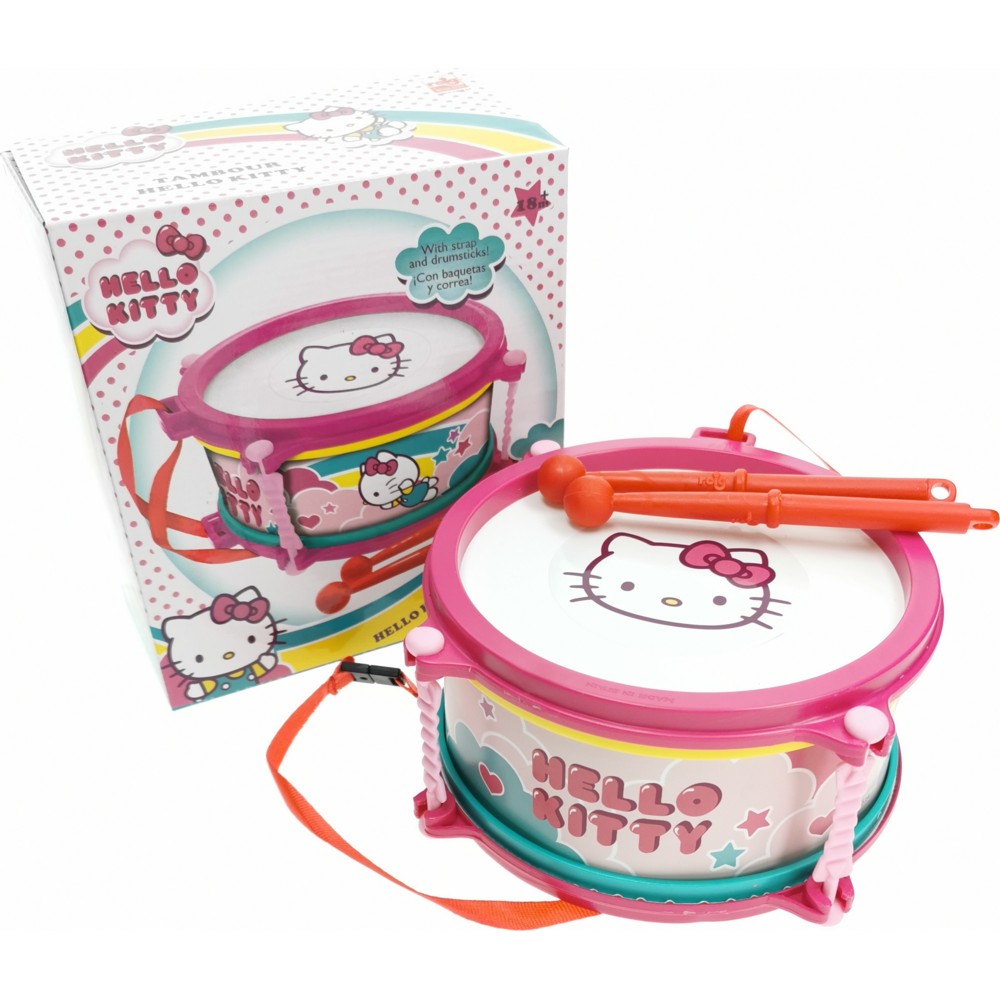 Hello Kitty - Kids Drum - 3 Pc Set - 16 cm