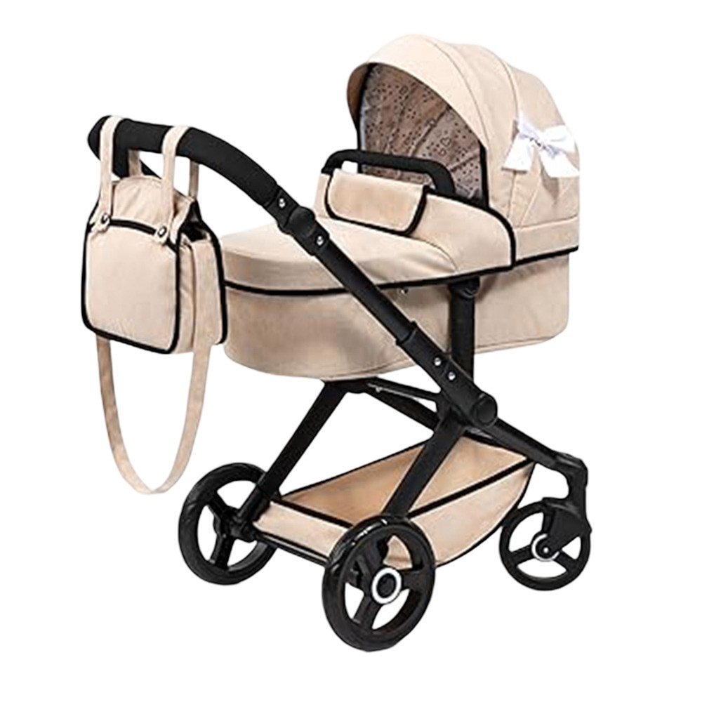 Bayer - Xeo Combi Baby Doll's Stroller Pram With Bag - Blush - 3 Pc Set