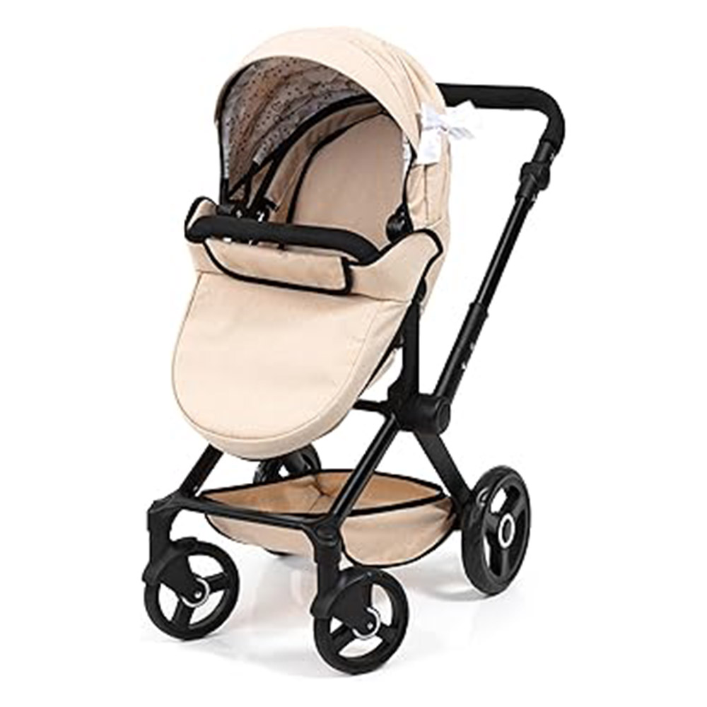 Bayer - Xeo Combi Baby Doll's Stroller Pram With Bag - Blush - 3 Pc Set