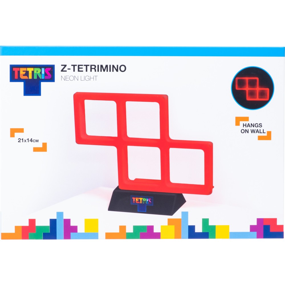 Tetris - Z-Tetrimino Neon Light - Red - 21 x 14 cm