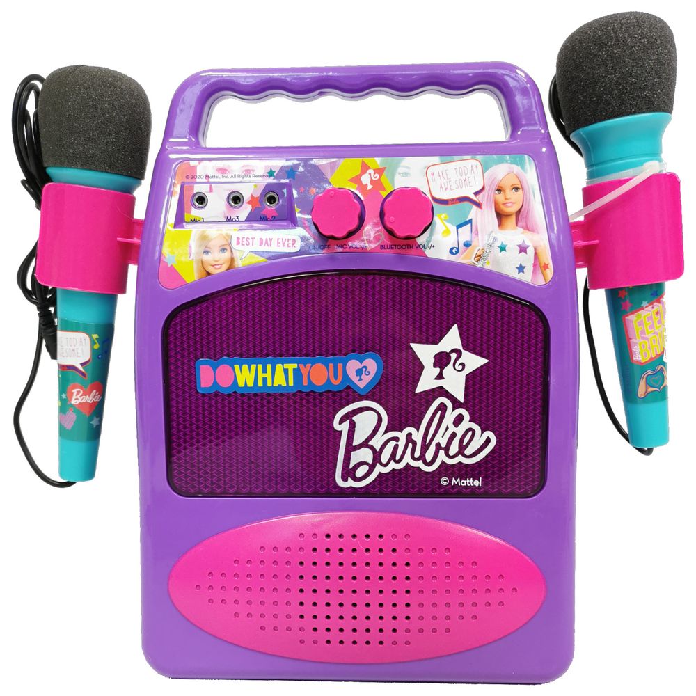 Barbie - Toy Bluetooth Sound Amplifier With Microphones & Light