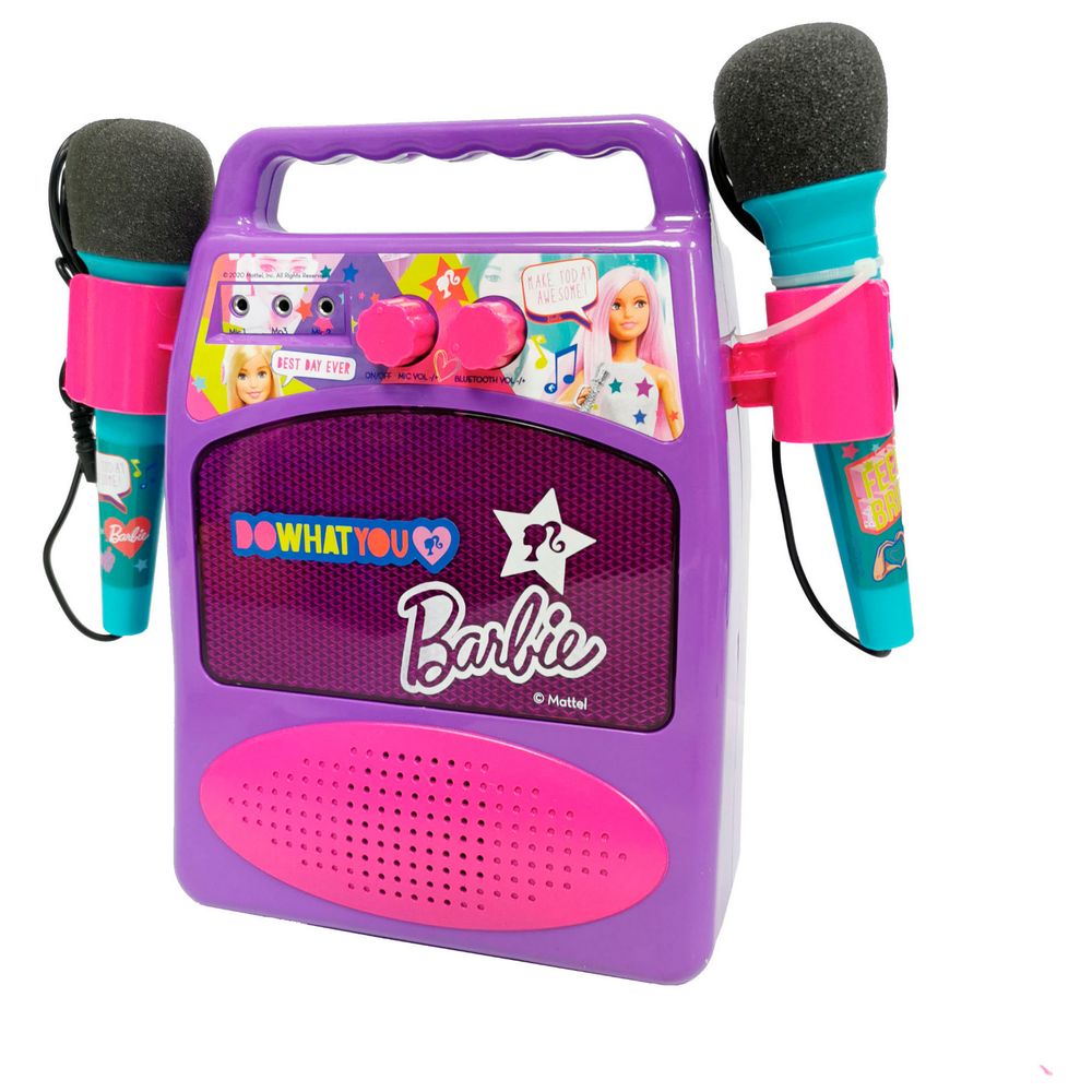 Barbie - Toy Bluetooth Sound Amplifier With Microphones & Light