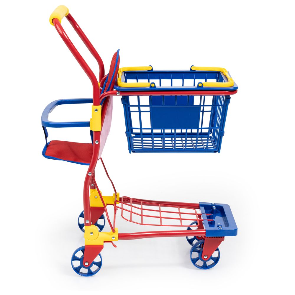 Bayer - Doll's Shopping Cart - Red/Blue