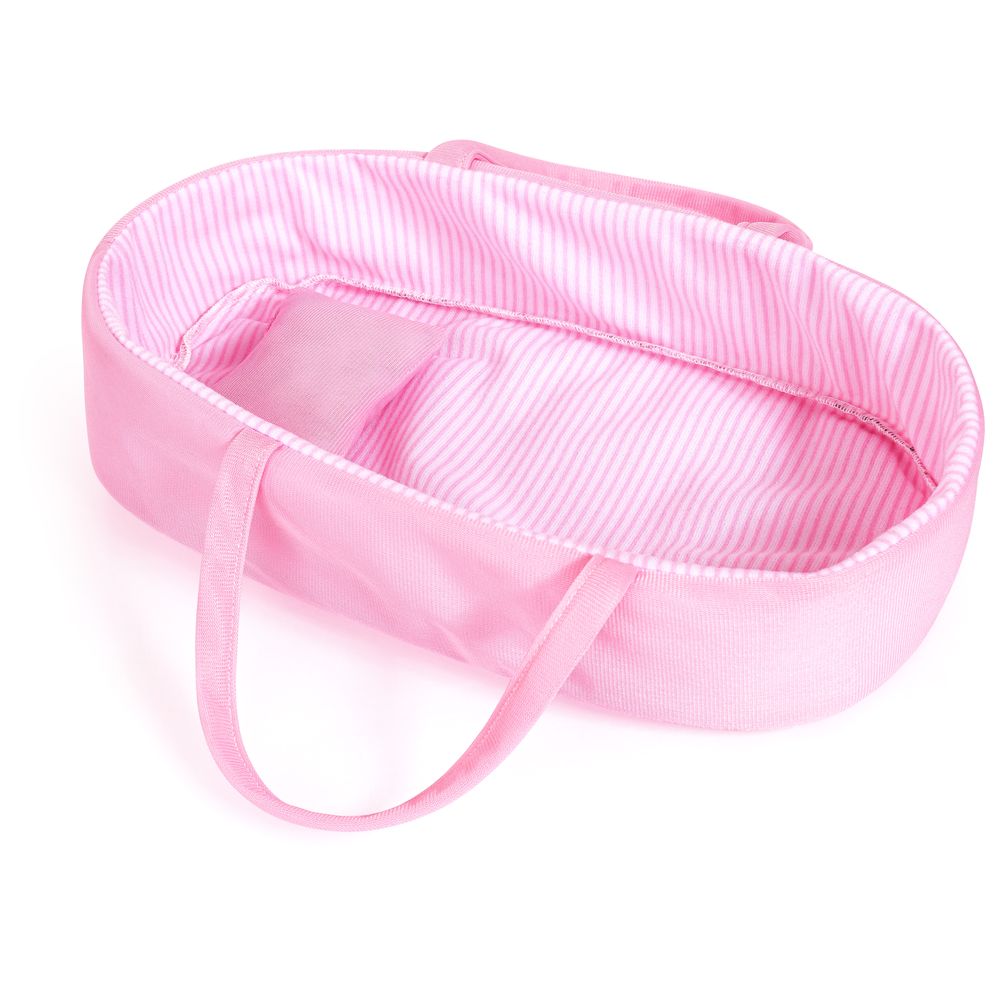 Bayer - Baby Doll Basket With Accessories - 5 Pc Set - 28 cm