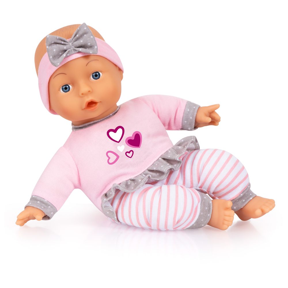 Bayer - Soft Cuddle Baby Doll With Pacifier And Bottle - 30 cm