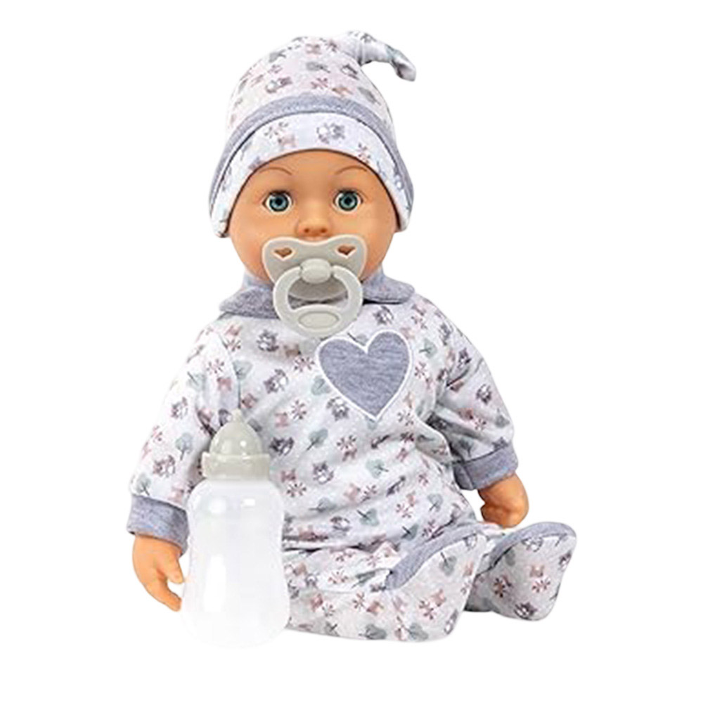 Bayer - First Words Soft Baby Doll - Blue - 38 cm - 5 Pc Set