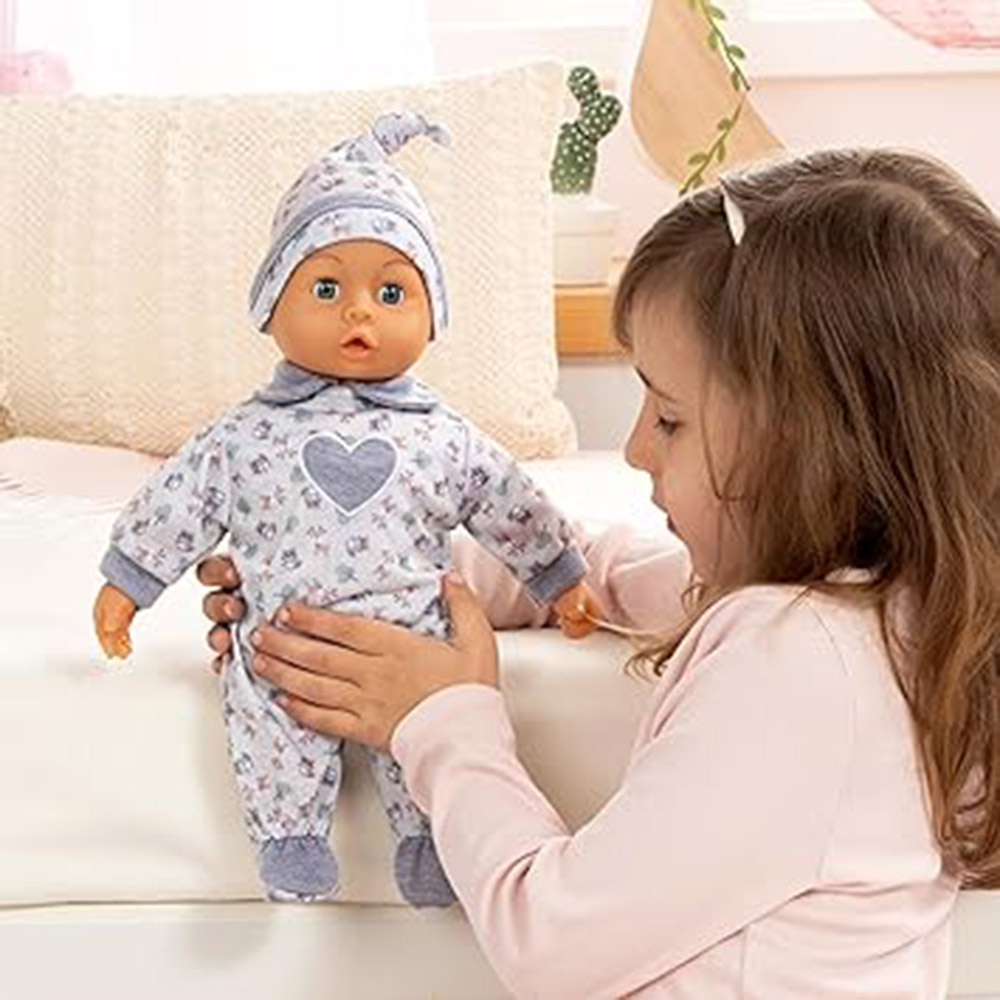 Bayer - First Words Soft Baby Doll - Blue - 38 cm - 5 Pc Set