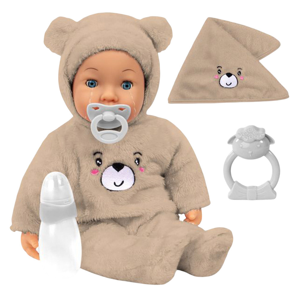 Bayer - Piccolina Magic Tears Baby Doll Playset - 42 cm - 6 Pc Set