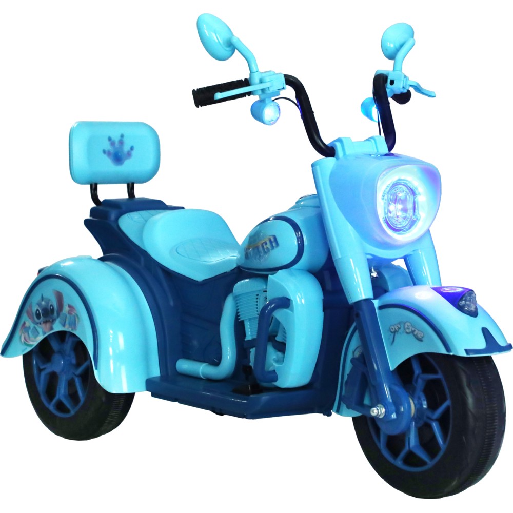 Stitch - Kids Electric Motorcycle - Blue - 12 V