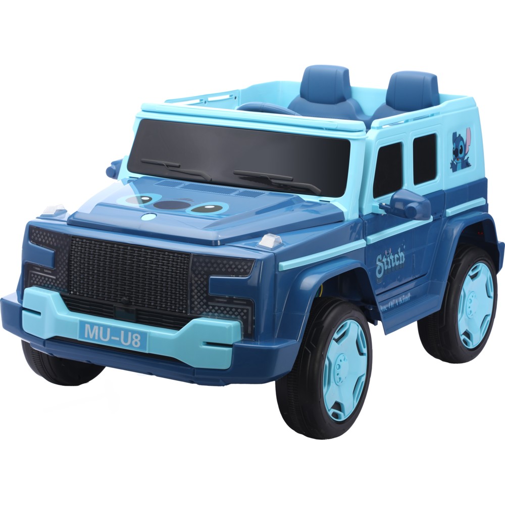 Stitch - Kids Electric RC Pickup Ride-On Car - Blue - 12 V