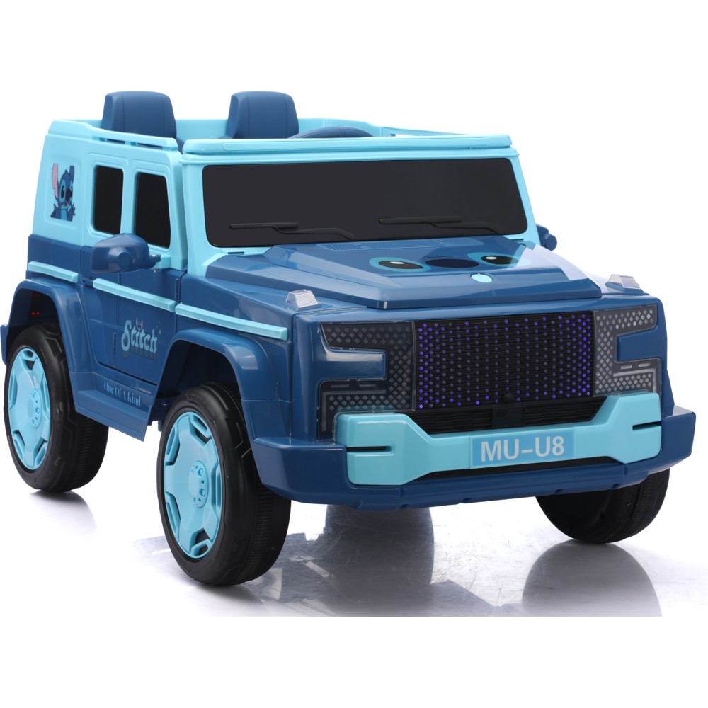 Stitch - Kids Electric RC Pickup Ride-On Car - Blue - 12 V