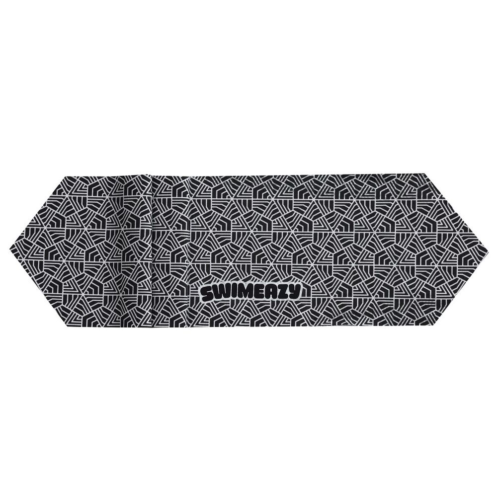 Swimeazy - Mono Maze Headband And White Google With Transparent Lenses - Black