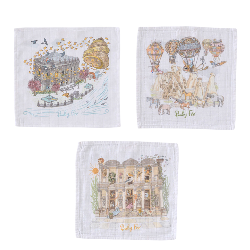 Baby Fee - Burp Cloth Gift Set - 3 Pc Set