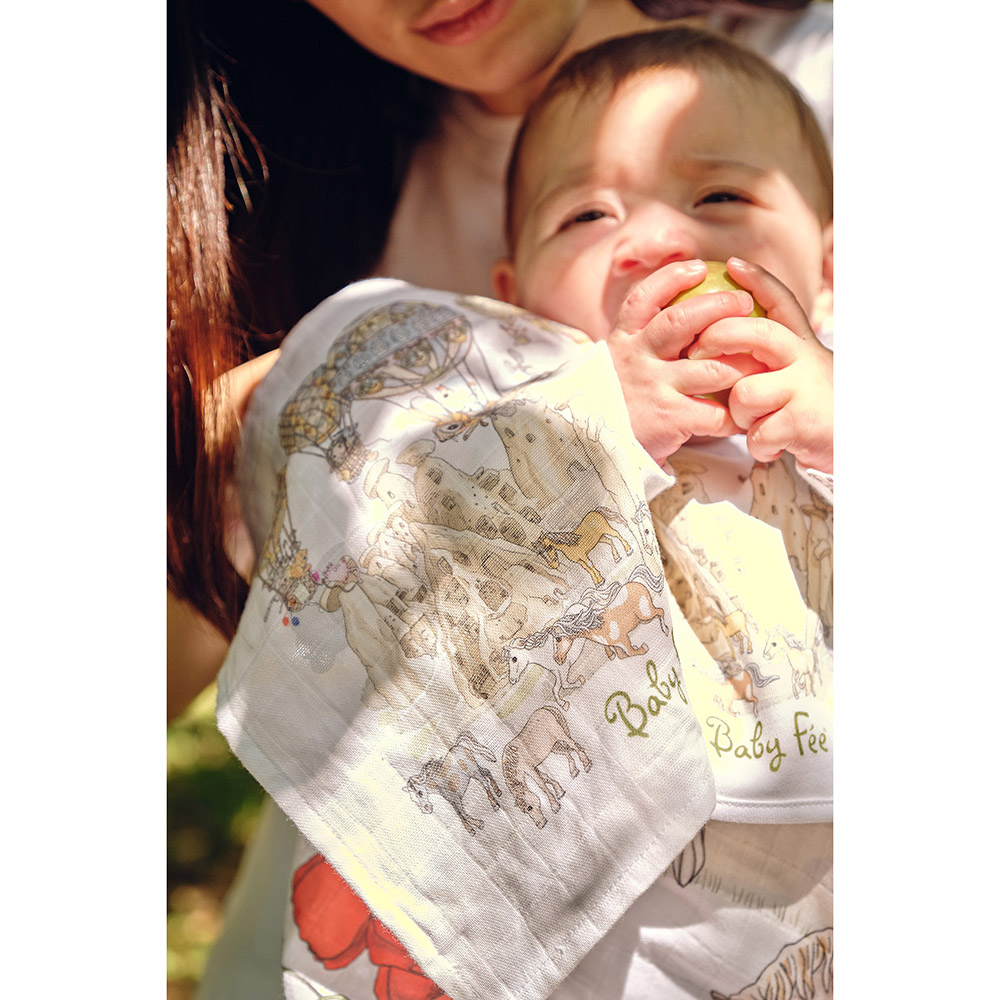 Baby Fee - Burp Cloth Gift Set - 3 Pc Set