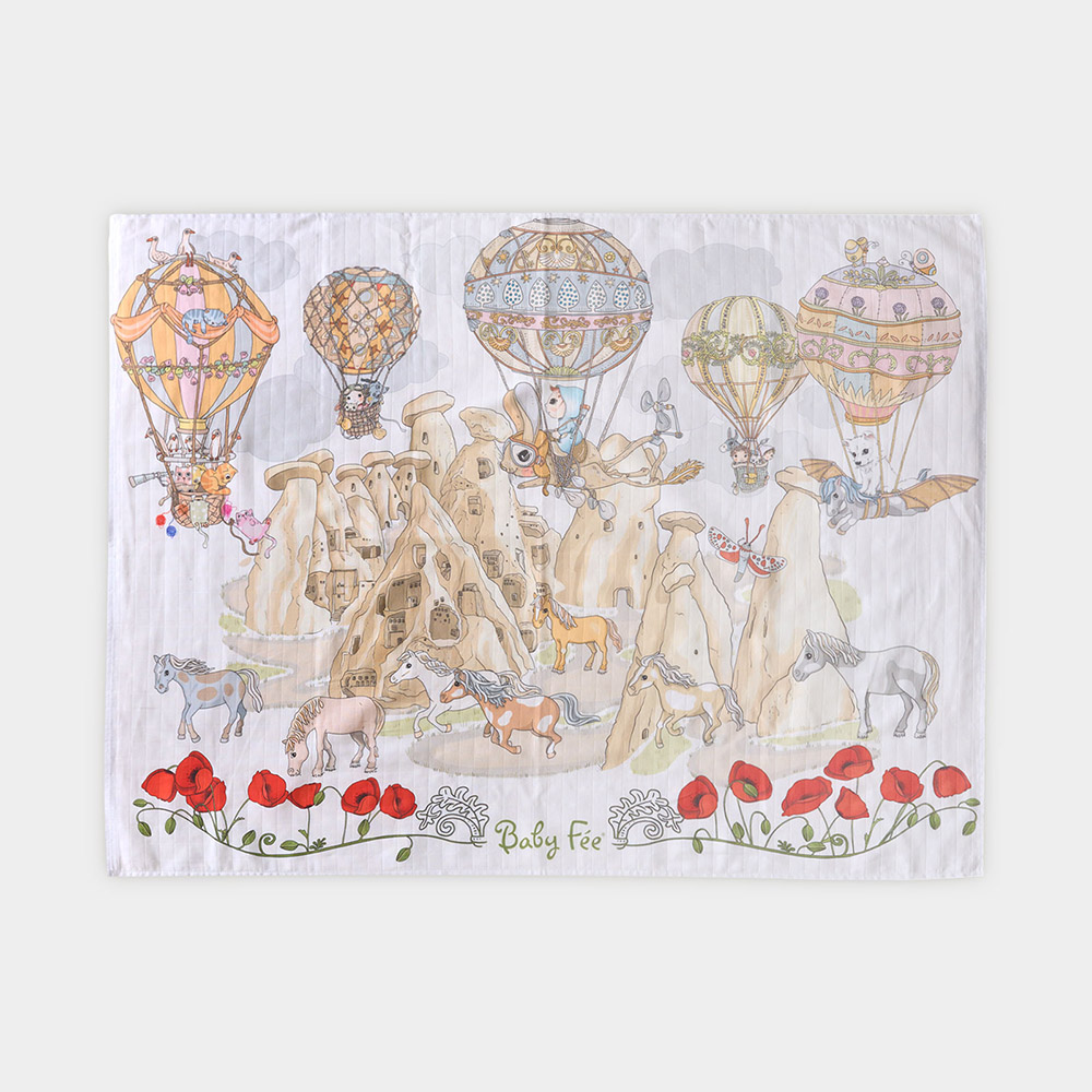 Baby Fee - Muslin Blanket And Bib Gift Set - Cappadocia