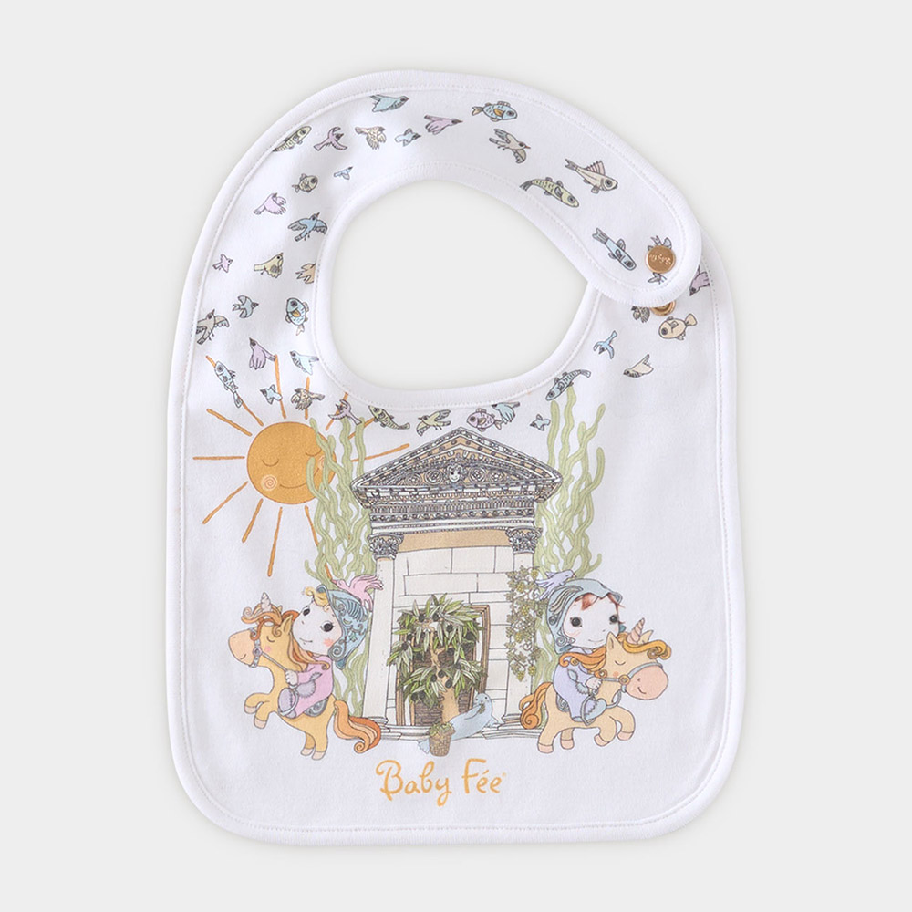 Baby Fee - Muslin Blanket With Bib And Burp Cloth Gift Set - Ephesus