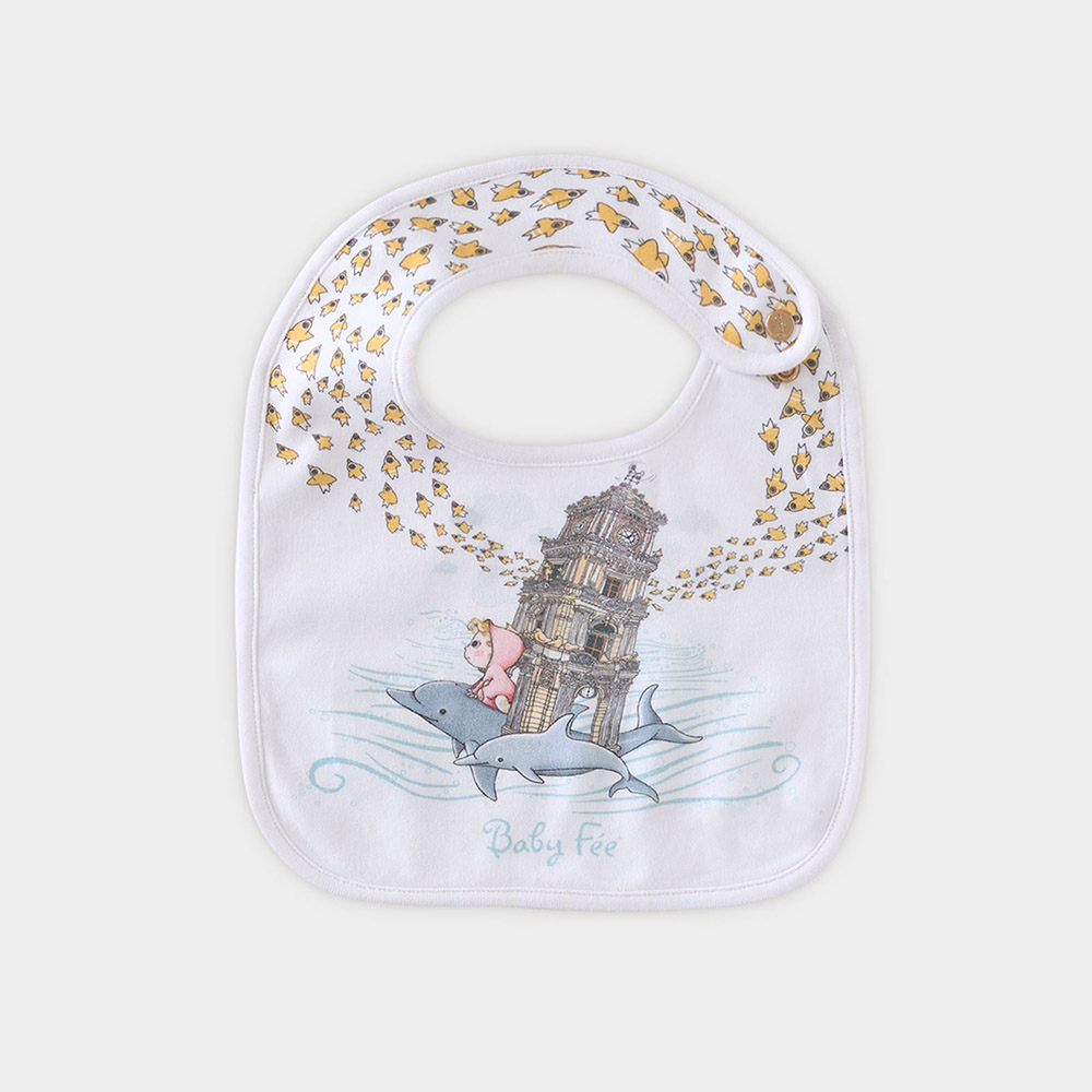 Baby Fee - Muslin Blanket With Bib And Burp Cloth Gift Set - Istanbul