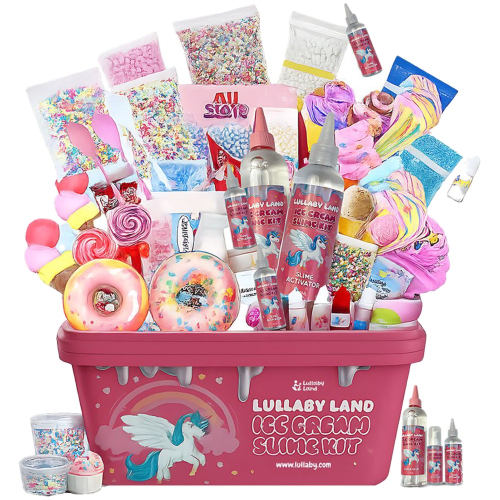 Lullaby Land Ice Cream Slime Kit - 40 Pc Set