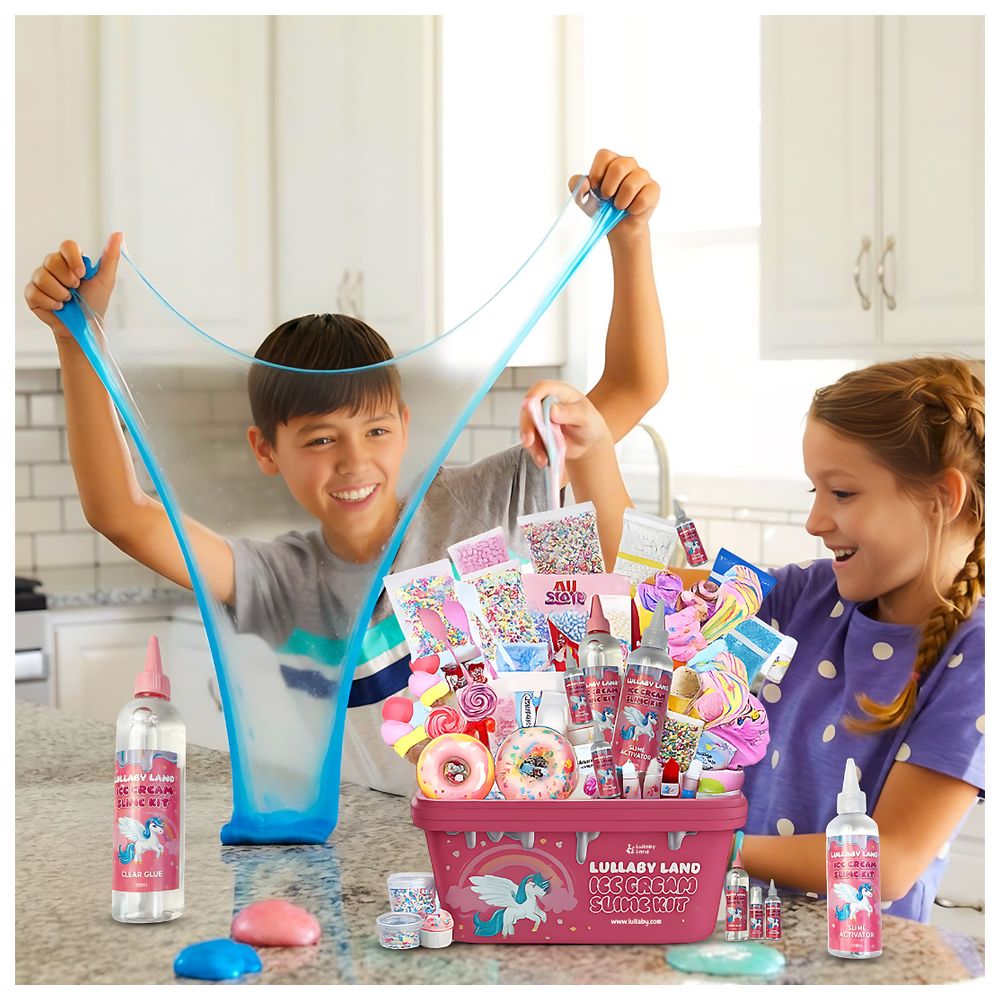 Lullaby Land Ice Cream Slime Kit - 40 Pc Set