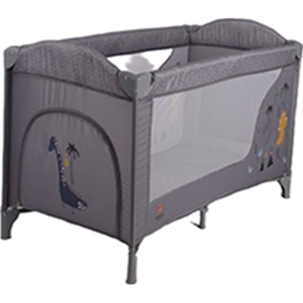 Kikibebe - Foldable And Convertible Baby Playpen - Grey