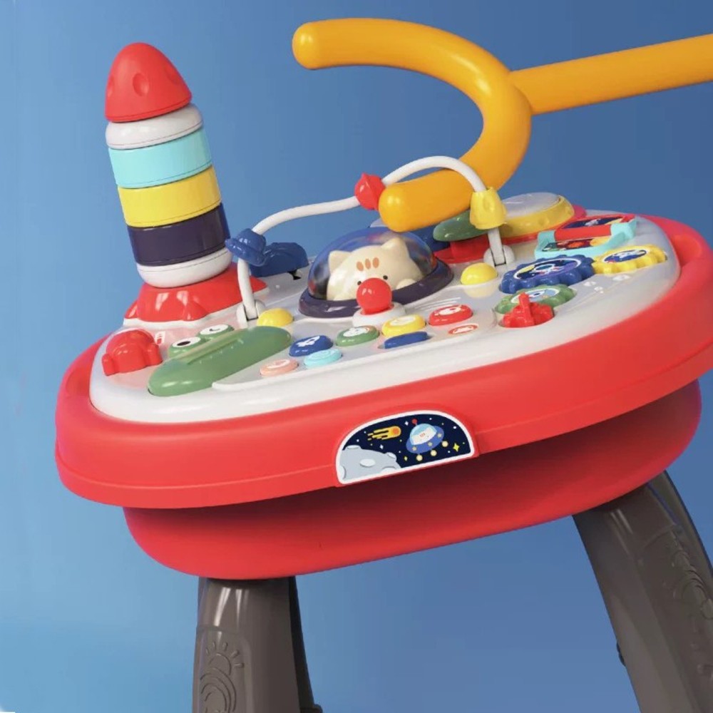 Kikibebe - Meow Meow Multi-Functional Double-Sided Puzzle Game Table - Red