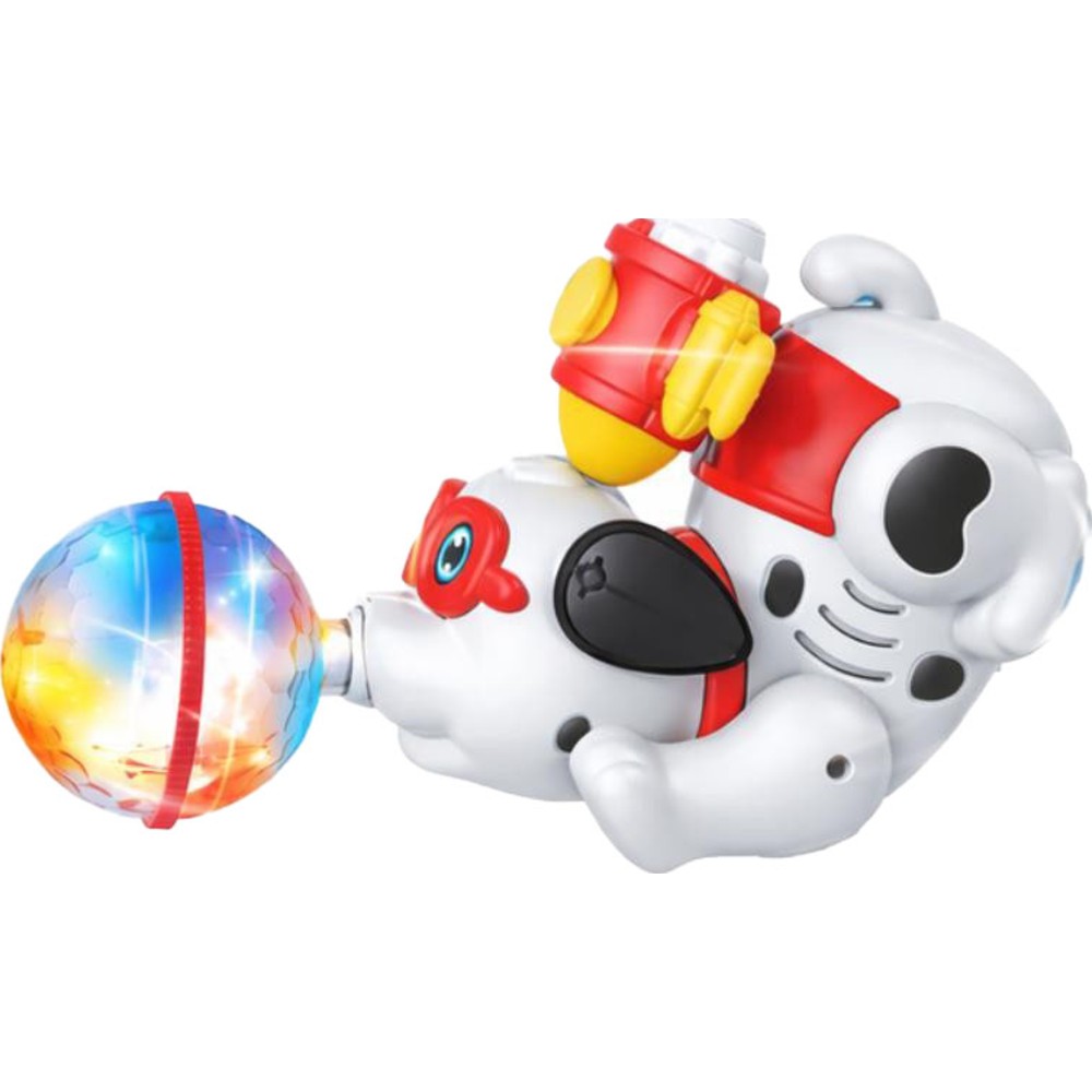 Urban Tots - Dancing Dog Toy With Lights And Sound - White