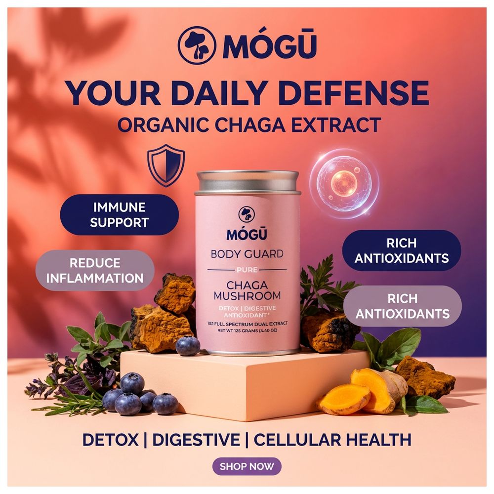 Mogu Mushrooms - Body Guard Chaga 10:1 Extract Powder - 125 gm