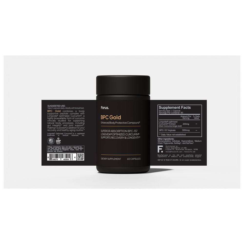 Forus - BPC Gold Dietary Supplement Capsules - 60 Pcs