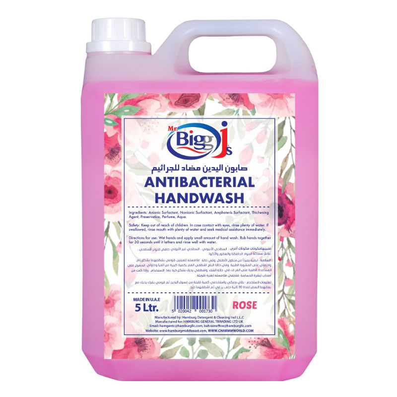 Mr. Bigg J's - Antibacterial Hand Wash Rose 5L