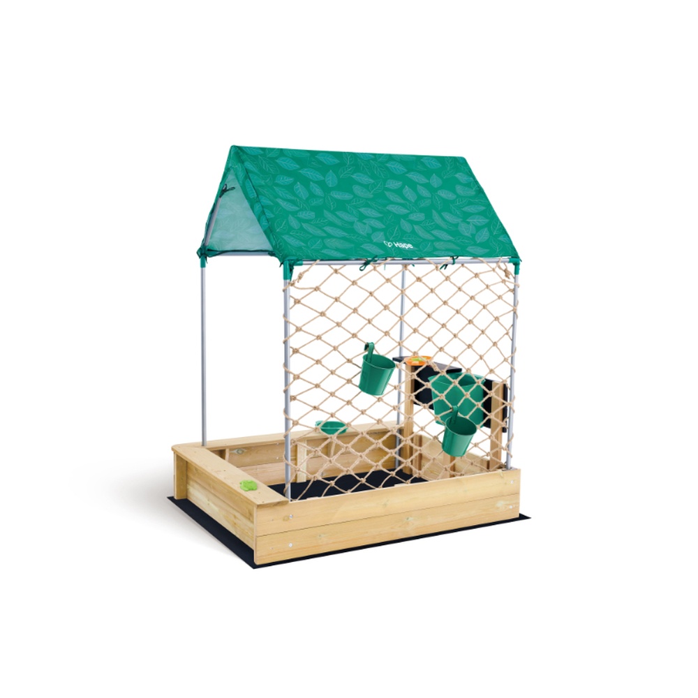 Hape - All-In-One Nature Fun Sandbox Cabana Kit - Multicolor - 10 Pcs