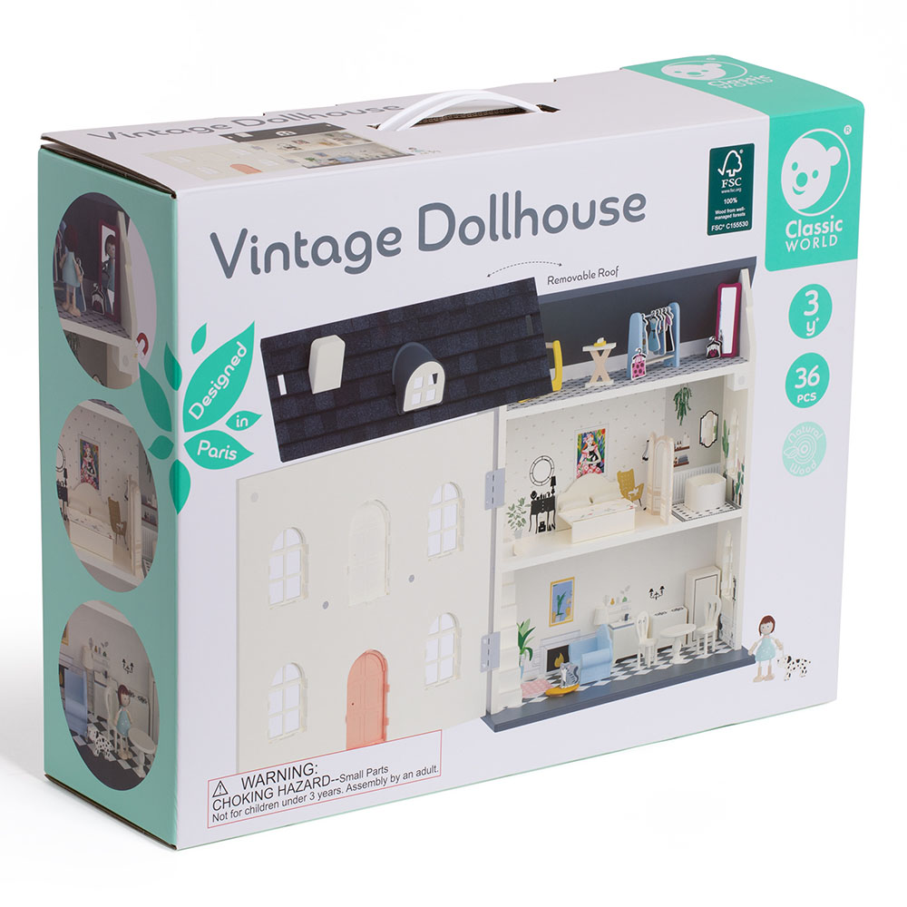 Classic World - Vintage Doll House - 36 Pcs