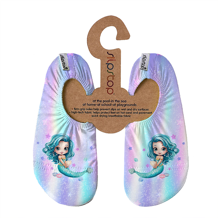 Slipstop - Girl's Seastar Junior Soft Swim Shoes - Purple/Blue