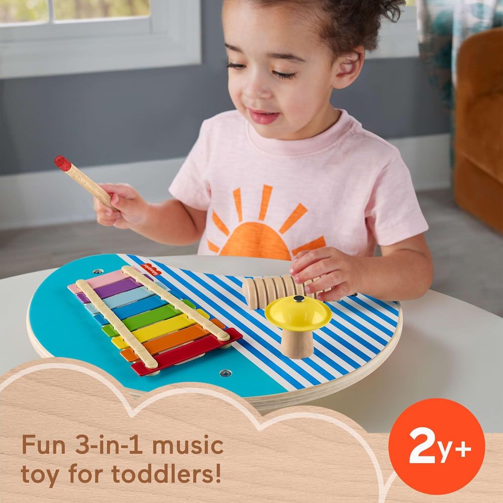Fisher-Price Wooden Musical Table With Percussion Instruments
