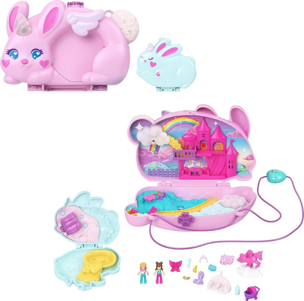 Polly Pocket - Large Wearable Compact - Baby Bunnycorn