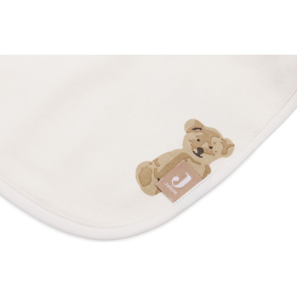 Jollein Baby Waterproof Jersey Bibs - Teddy Bear/Harvest - 5 Pc Set